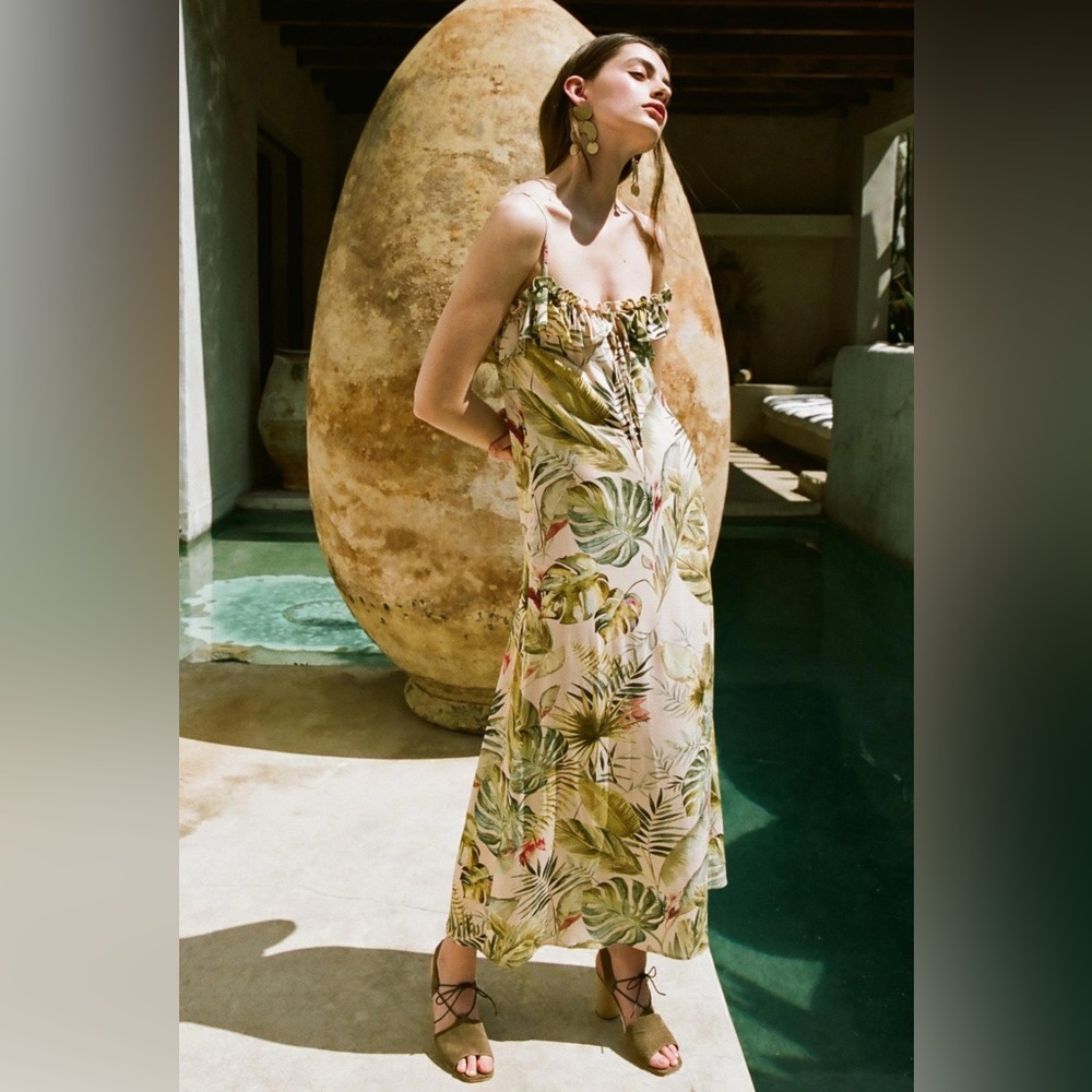 STAUD Multicolor Floral Maxi Dress